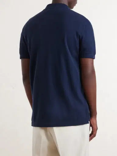 Tom Ford Slim-Fit Lyocell and Cotton-Blend Piqué Polo Shirt - Men | Thumbnail 4
