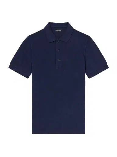 Tom Ford Slim-Fit Lyocell and Cotton-Blend Piqué Polo Shirt - Men | Thumbnail 1