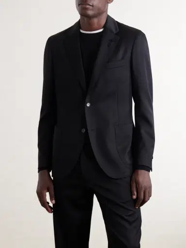Lardini Wool-Gabardine Suit Jacket - Men | Thumbnail 3