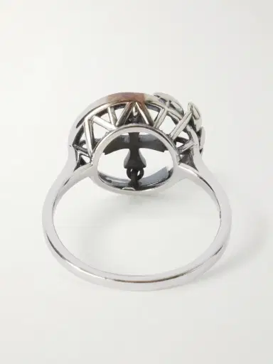 Enfants Riches Déprimés Wreath Cross Sterling Silver Ring - Men | Thumbnail 3 Enfants Riches Déprimés Wreath Cross Sterling Silver Ring - Men | Thumbnail 3