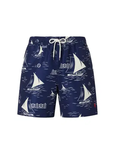 Polo Ralph Lauren Straight-Leg Mid-Length Printed Swim Shorts - Men | Thumbnail 1
