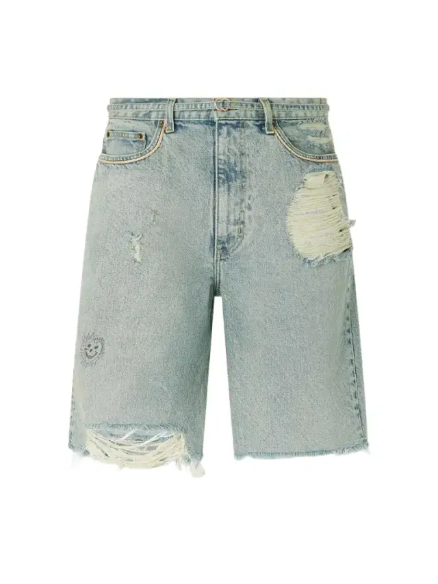 Good Good Times Distressed Denim Shorts - Men