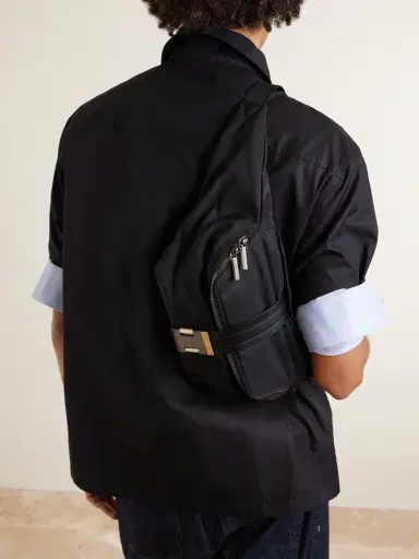 Christian Louboutin Nox Leather-Trimmed Nylon Belt Bag - Men | Thumbnail 2 Christian Louboutin Nox Leather-Trimmed Nylon Belt Bag - Men | Thumbnail 2