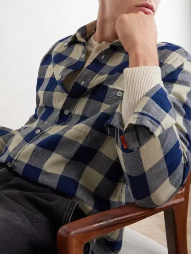 Barena Checked Cotton-Twill Shirt - Men | Thumbnail 5 Barena Checked Cotton-Twill Shirt - Men | Thumbnail 5