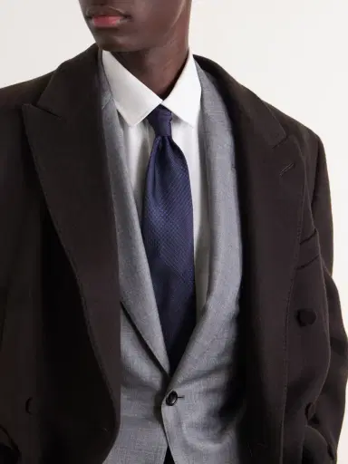 Tom Ford 7cm Prince of Wales Checked Silk-Jacquard Tie - Men | Thumbnail 3 Tom Ford 7cm Prince of Wales Checked Silk-Jacquard Tie - Men | Thumbnail 3