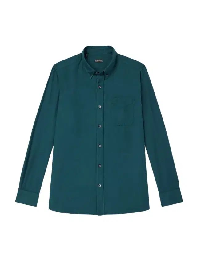 Tom Ford Washed Cotton and Cashmere-Blend Twill Shirt - Men