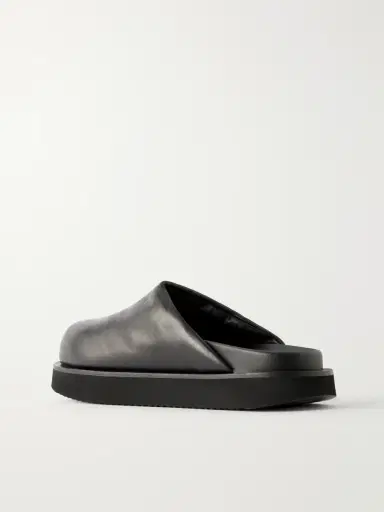 Rick Owens Padded Leather Platform Mules - Men | Thumbnail 3