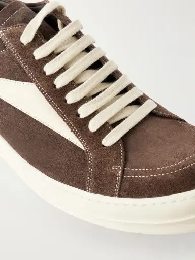 Rick Owens Vintage Full-Grain Leather-Trimmed Suede and Rubber Sneakers - Men | Thumbnail 5 Rick Owens Vintage Full-Grain Leather-Trimmed Suede and Rubber Sneakers - Men | Thumbnail 5