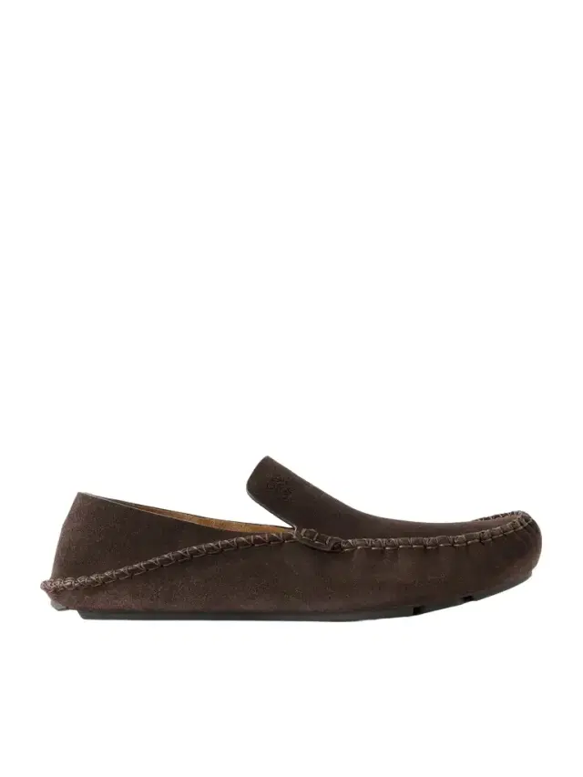 Loewe Rambla Suede Driving Loafers - Men