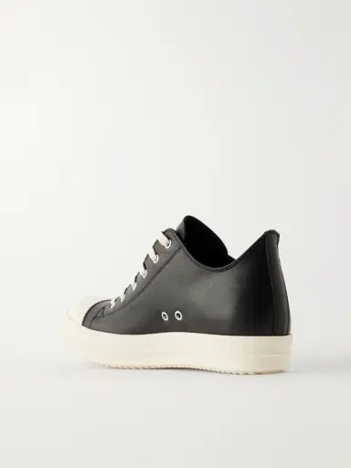 Rick Owens Ramones Full-Grain Leather and Rubber Sneakers - Men | Thumbnail 4 Rick Owens Ramones Full-Grain Leather and Rubber Sneakers - Men | Thumbnail 4
