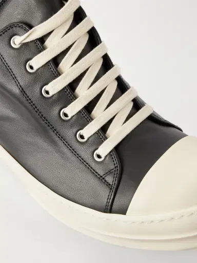 Rick Owens Ramones Full-Grain Leather and Rubber Sneakers - Men | Thumbnail 5 Rick Owens Ramones Full-Grain Leather and Rubber Sneakers - Men | Thumbnail 5