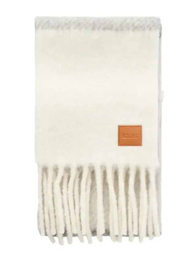 Loewe Fringed Striped Alpaca-Blend Scarf - Men