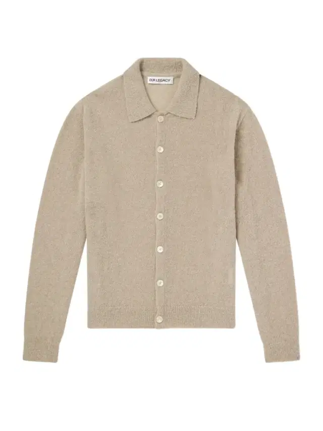 Our Legacy Evening Polo Alpaca and Wool-Blend Cardigan - Men