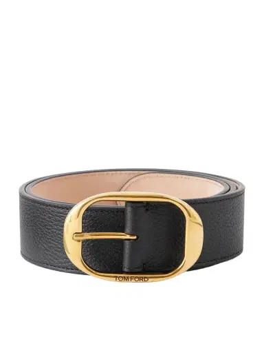 Tom Ford 4cm Logo-Engraved Full-Grain Leather Belt - Men | Thumbnail 1