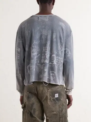 Paly Hollywood Bethlehem Inn Distressed Printed Cotton-Jersey Shirt - Men | Thumbnail 4 Paly Hollywood Bethlehem Inn Distressed Printed Cotton-Jersey Shirt - Men | Thumbnail 4