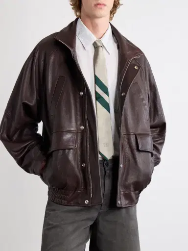 Enfants Riches Déprimés 7cm Foxhole Logo-Embroidered Silk-Shantung Tie - Men | Thumbnail 2