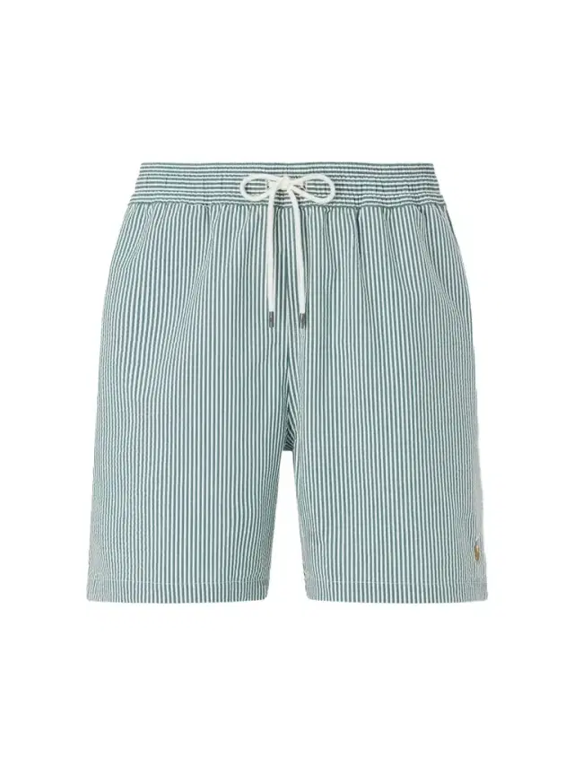 Traveler Striped Straight-Leg Mid-Length Cotton-Blend Seersucker Swim Shorts - Men