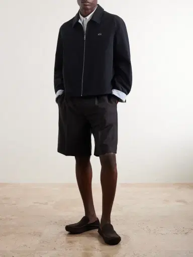 Loewe Logo-Embroidered Cotton-Blend Jacket - Men | Thumbnail 2 Loewe Logo-Embroidered Cotton-Blend Jacket - Men | Thumbnail 2