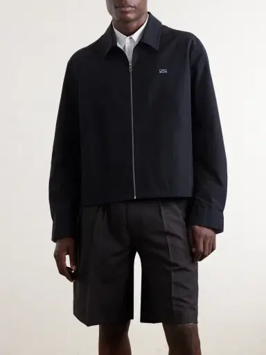 Loewe Logo-Embroidered Cotton-Blend Jacket - Men | Thumbnail 3 Loewe Logo-Embroidered Cotton-Blend Jacket - Men | Thumbnail 3