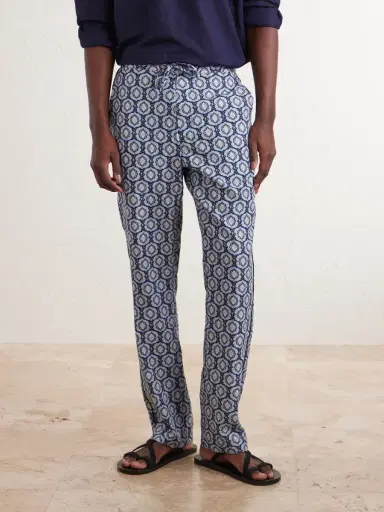 Orlebar Brown Alfred Straight-Leg Printed Lyocell-Satin Trousers - Men | Thumbnail 3