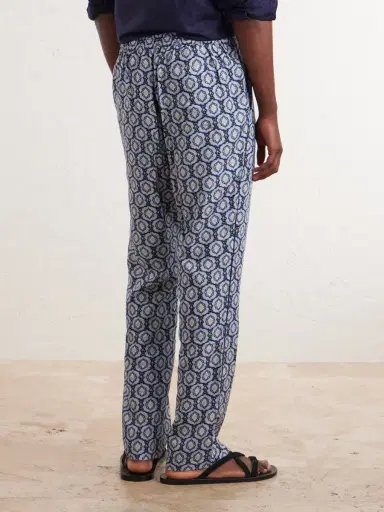 Orlebar Brown Alfred Straight-Leg Printed Lyocell-Satin Trousers - Men | Thumbnail 4