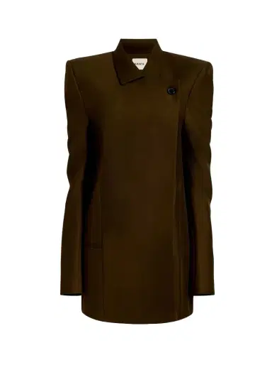 Khaite Armair Jacket In Dark Olive | Thumbnail 1 Khaite Armair Jacket In Dark Olive | Thumbnail 1
