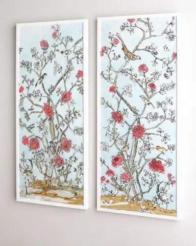 Wendover Art Group Modern Chinoiserie Diptych | Thumbnail 2 Wendover Art Group Modern Chinoiserie Diptych | Thumbnail 2