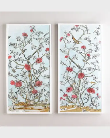 Wendover Art Group Modern Chinoiserie Diptych | Thumbnail 3 Wendover Art Group Modern Chinoiserie Diptych | Thumbnail 3