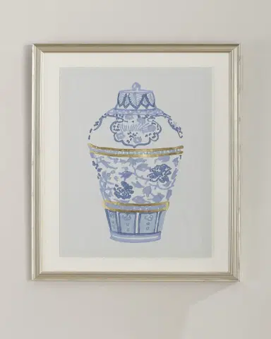 Wendover Art Group "Blue and Gold Urn IV" Giclee Wall Art | Thumbnail 2 Wendover Art Group "Blue and Gold Urn IV" Giclee Wall Art | Thumbnail 2