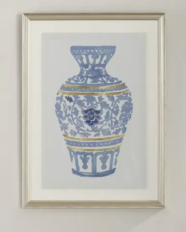 Wendover Art Group "Blue and Gold Urn I" Giclee Wall Art | Thumbnail 3 Wendover Art Group "Blue and Gold Urn I" Giclee Wall Art | Thumbnail 3