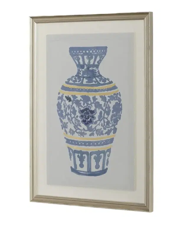 Wendover Art Group "Blue and Gold Urn I" Giclee Wall Art