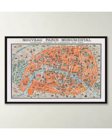 Wendover Art Group Oversized Pictorial Map of Paris | Thumbnail 2 Wendover Art Group Oversized Pictorial Map of Paris | Thumbnail 2