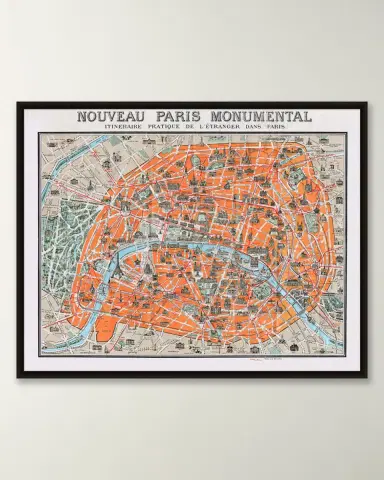 Wendover Art Group Oversized Pictorial Map of Paris | Thumbnail 4 Wendover Art Group Oversized Pictorial Map of Paris | Thumbnail 4