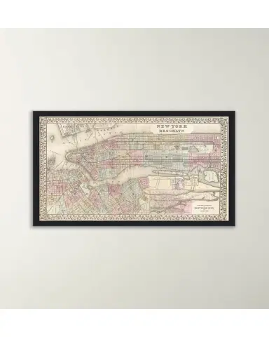 Wendover Art Group Vintage Map of New York | Thumbnail 2
