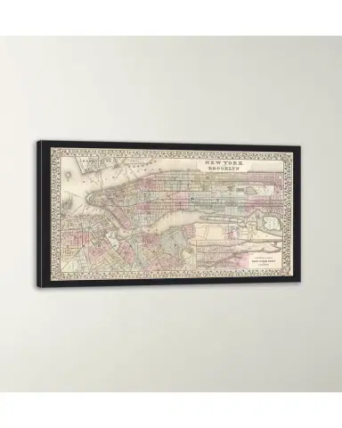 Wendover Art Group Vintage Map of New York | Thumbnail 3