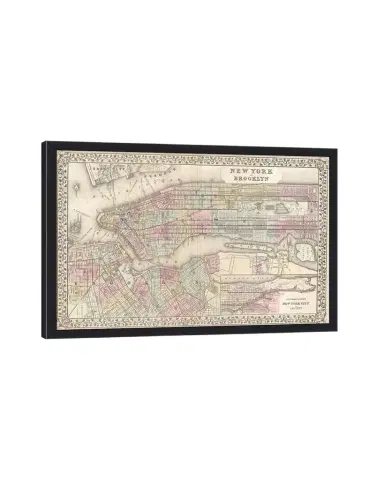 Wendover Art Group Vintage Map of New York | Thumbnail 1
