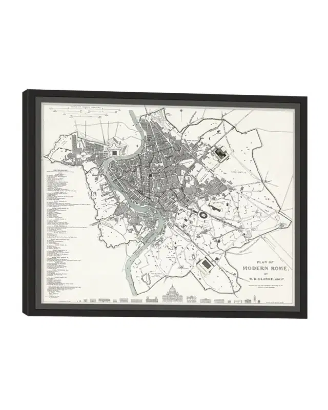 Wendover Art Group Italian Map Series - Rome
