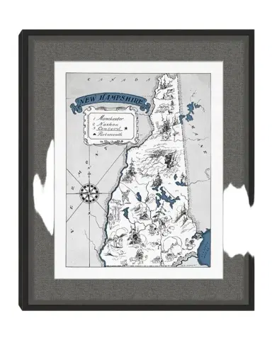 Wendover Art Group Pictorial Map of New Hampshire | Thumbnail 1 Wendover Art Group Pictorial Map of New Hampshire | Thumbnail 1