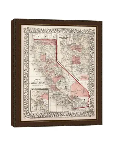 Wendover Art Group Map of California | Thumbnail 1