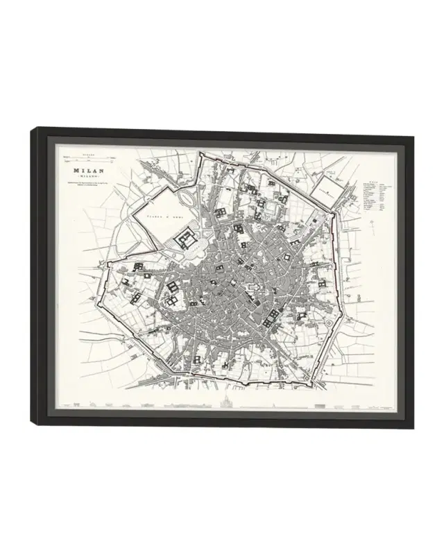 Wendover Art Group Italian Map Series - Milan