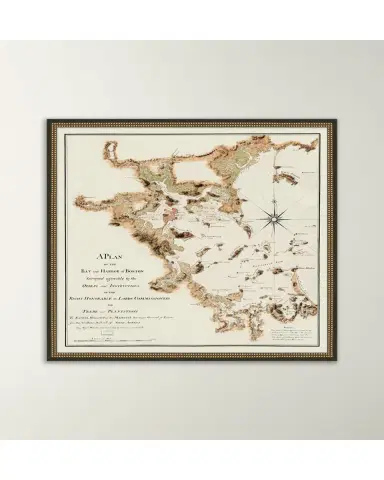 Wendover Art Group Map of Boston Bay and Harbor | Thumbnail 2
