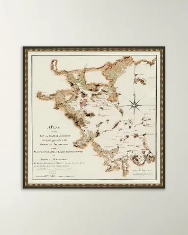 Wendover Art Group Map of Boston Bay and Harbor | Thumbnail 4