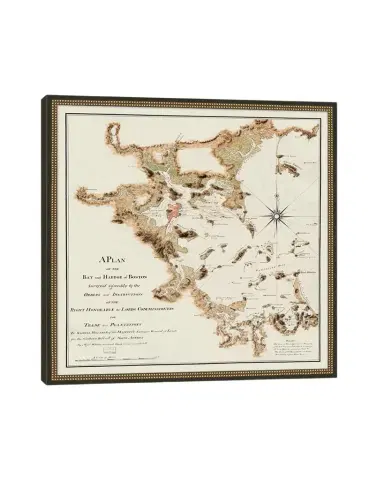 Wendover Art Group Map of Boston Bay and Harbor | Thumbnail 1