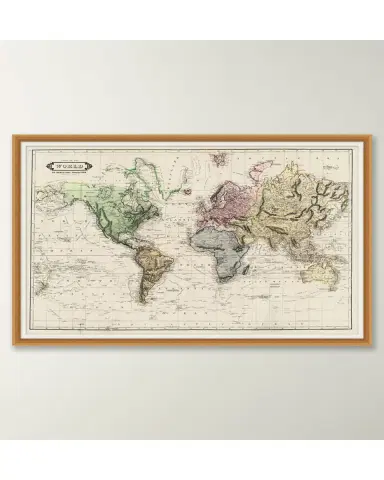 Wendover Art Group Colored Chart of the World | Thumbnail 2 Wendover Art Group Colored Chart of the World | Thumbnail 2