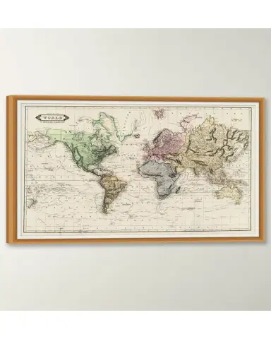 Wendover Art Group Colored Chart of the World | Thumbnail 3 Wendover Art Group Colored Chart of the World | Thumbnail 3