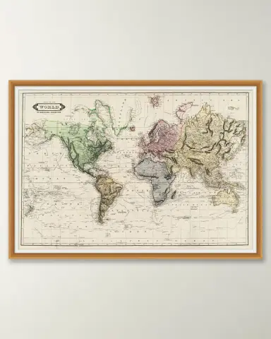Wendover Art Group Colored Chart of the World | Thumbnail 4 Wendover Art Group Colored Chart of the World | Thumbnail 4