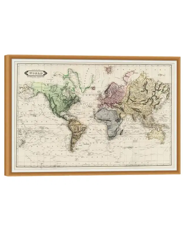 Wendover Art Group Colored Chart of the World