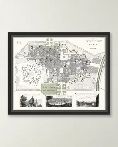 Wendover Art Group Italian Map Series - Turin | Thumbnail 3
