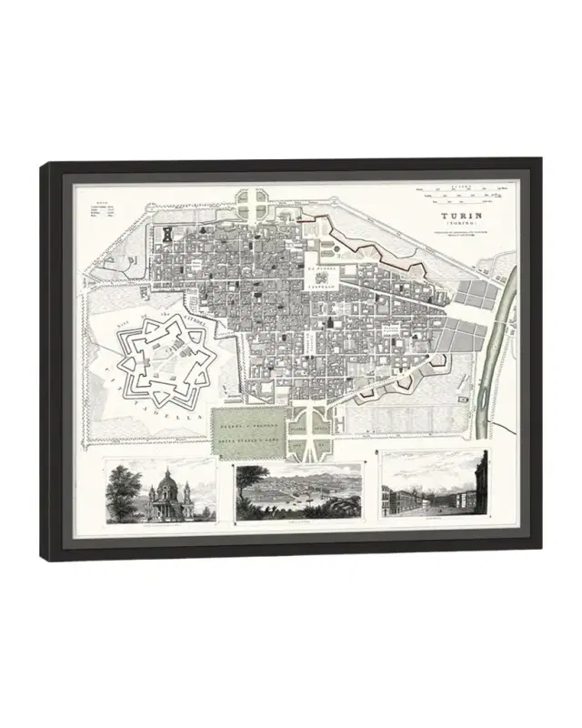 Wendover Art Group Italian Map Series - Turin