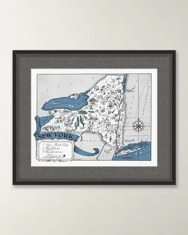 Wendover Art Group Pictorial Map of New York | Thumbnail 3 Wendover Art Group Pictorial Map of New York | Thumbnail 3
